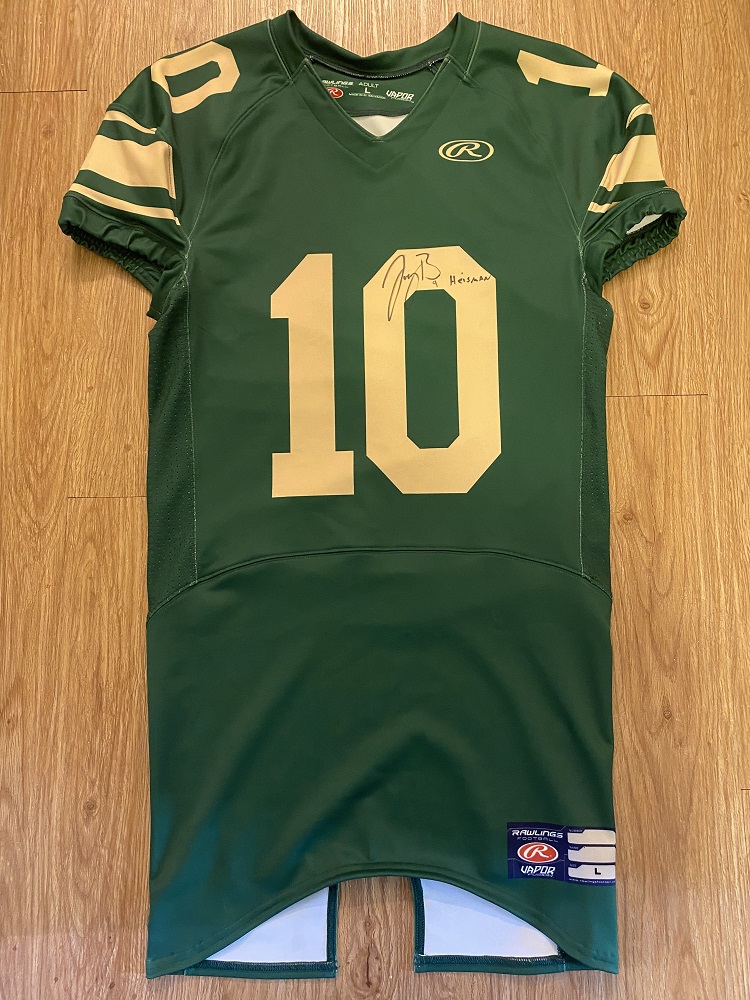 Joe Burrow 10 Athens High School Bulldogs Green Football Jersey 2