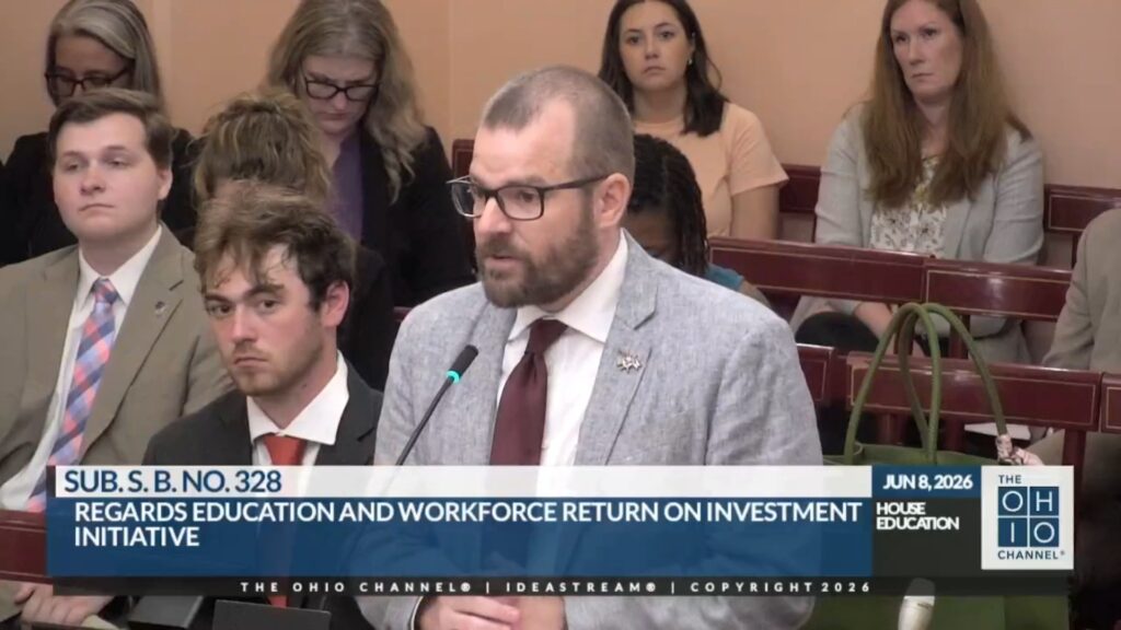 Travis Gulling Testifying Before Ohio Legislature